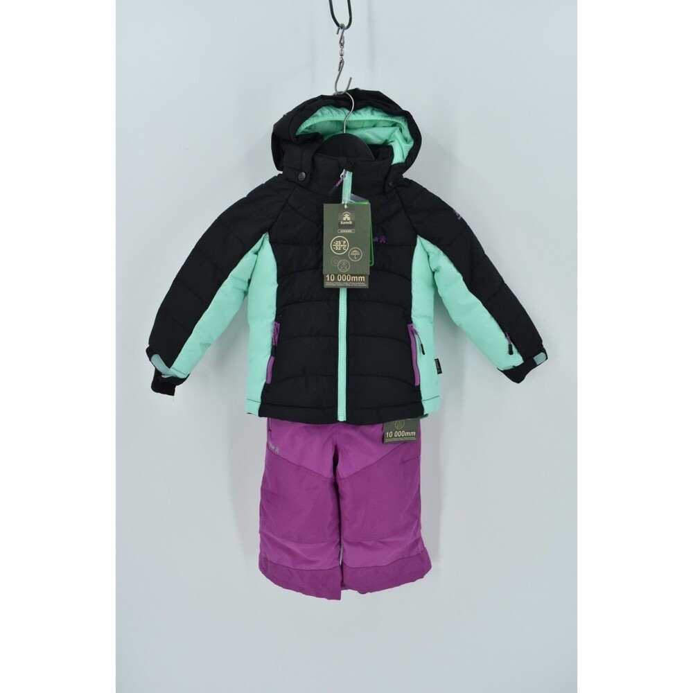 Kamik Size 3 Girls Aayla Jacket Storm Bibs Snowsuit NWT Orchid Mint